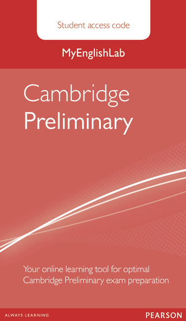 MyEnglishLab Cambridge Preliminary Standalone Student Access Card
